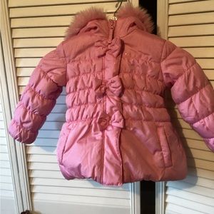 Rothschild 2T girls pink puffer jacket with hood
